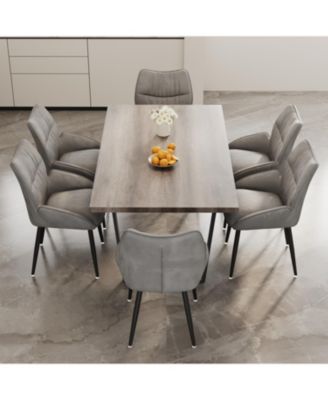 62.9" Rectangular 6-Chair Dining Table & Chair Set