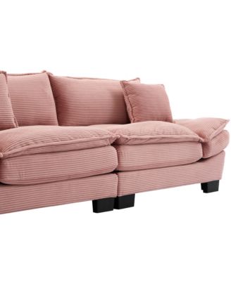 Streamdale Corduroy Sofa Sleeper with Comfy Cushions