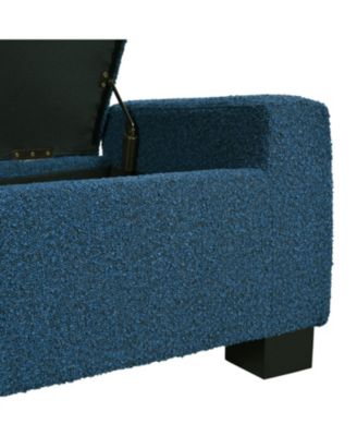 50" Rectangular Ottoman Bench with Hinged Lid & Storage