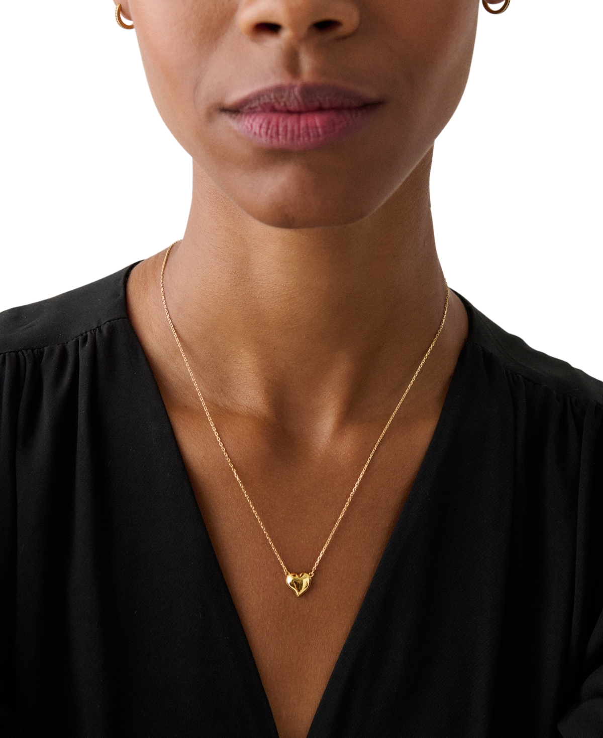 kate spade new york Amour Silver-Tone Pendant Necklace (also in Gold-Tone)