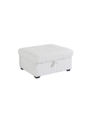 Square Tufted Ottoman with Storage Box, Large