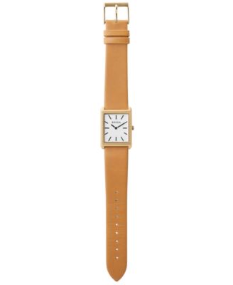 Women's 'Virgil' 1736a Brown Leather Strap Watch, 26mm