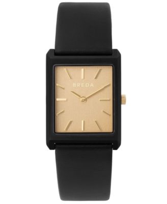 Women's 'Virgil' 1736c Black Leather Band Watch, 26mm