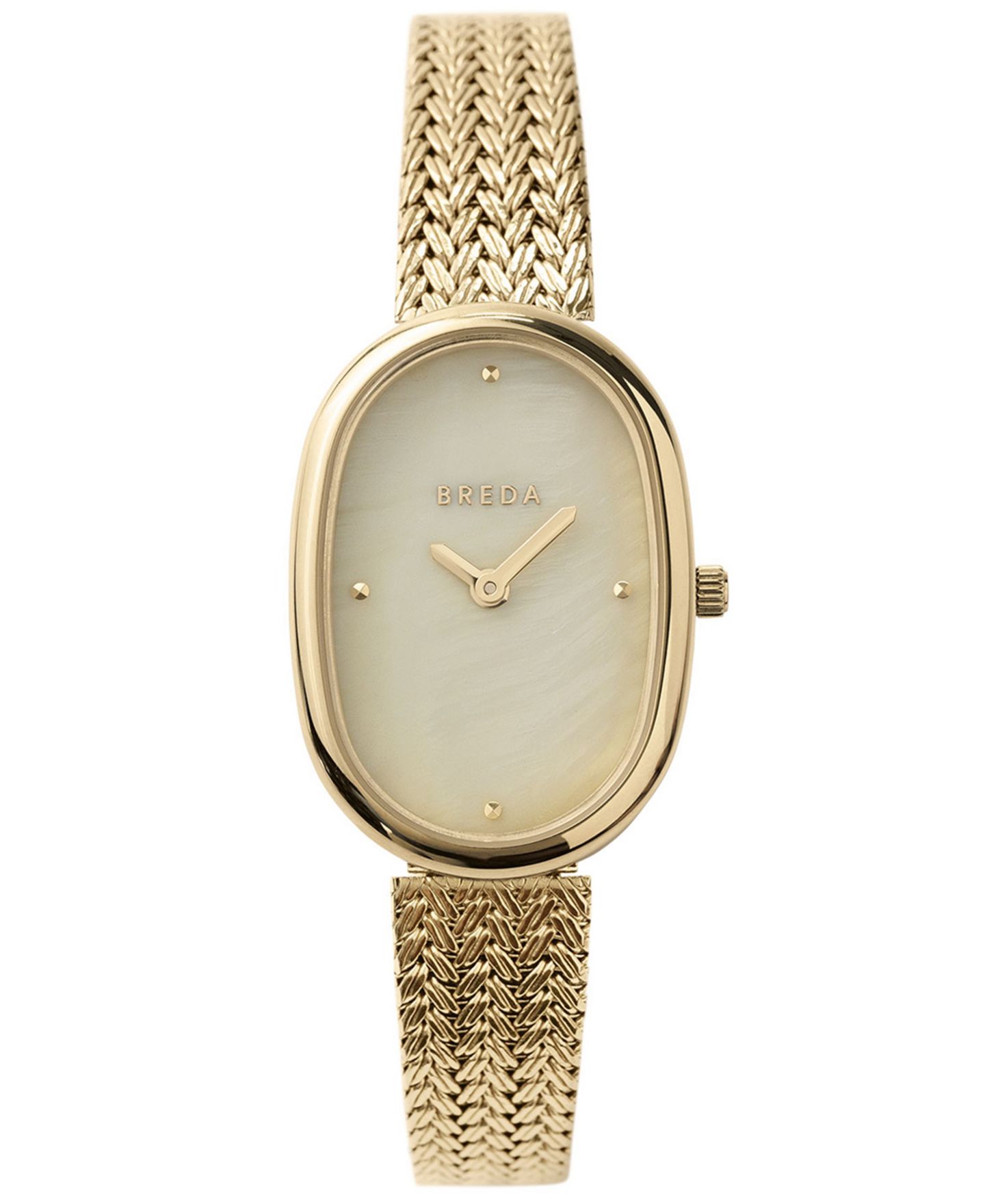 Женские часы BREDA 'Jane Tethered' Gold Mesh Bracelet Watch, 23mm — фото 1