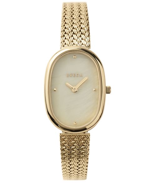 Женские часы BREDA 'Jane Tethered' Gold Mesh Bracelet Watch, 23mm