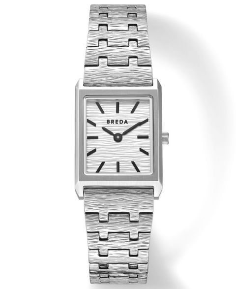 Часы BREDA 'Virgil Revival' Silver Stainless Steel Bracelet Watch, 20mm
