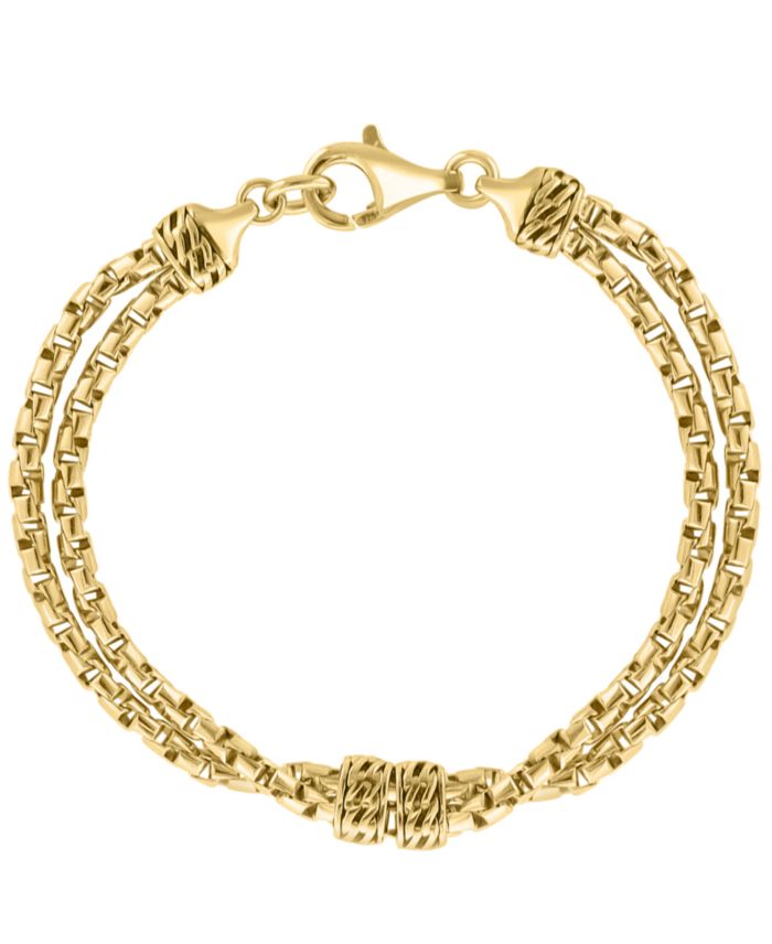 EFFY Collection Men's Gold Over Silver Bracelet
