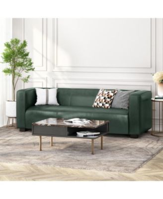 Tuxedo Sofa with Birch Wood Legs