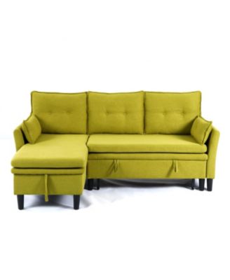 Streamdale Green L-Shaped Sectional Sofa with Storage