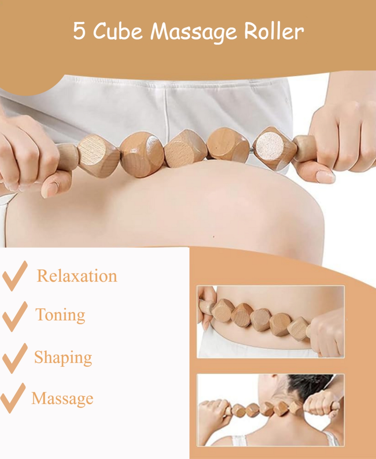 Lovery 6-Pc. Wooden Massage Tool Kit