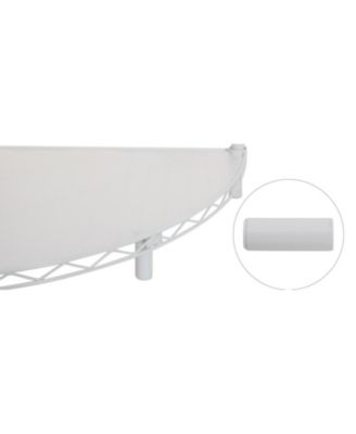 6-Tier Corner Wire Shelf - White