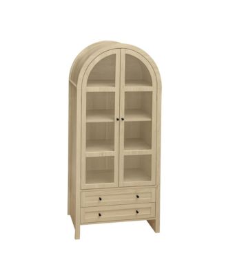 1 Pc. Wood Arched Design with Adjustable Shelves Kitchen Pantry Cabinet