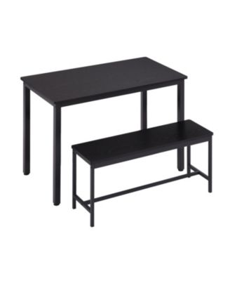 Industrial Dining & Bar Set with Benches