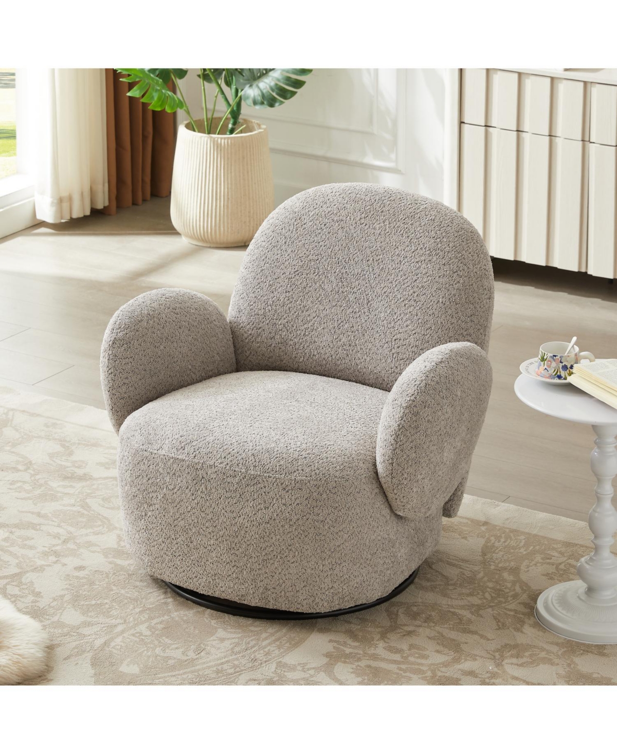 Streamdale Furniture Accent chair for Living room With Swivel Function