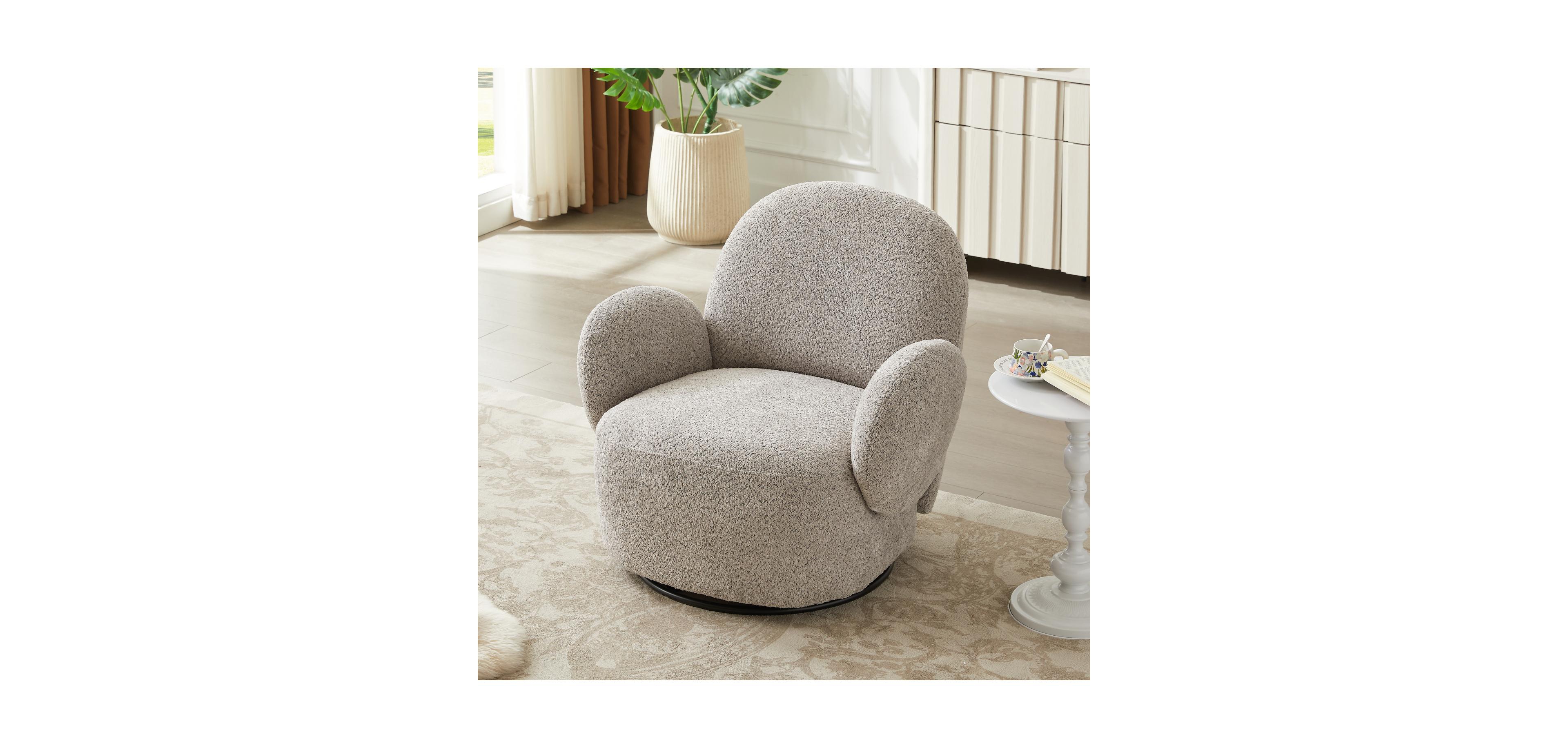 Streamdale Furniture Accent chair for Living room With Swivel Function