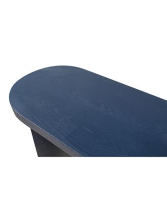 Navy Blue 60" Entryway Table with Curved Legs