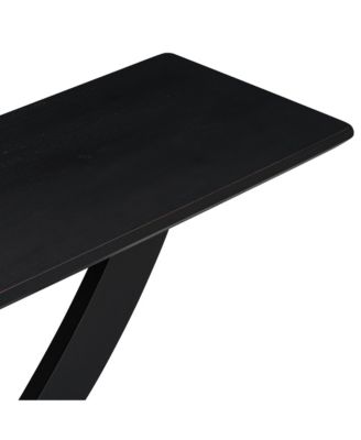 Mira 57" Rustic Console Table with Cross-Legs