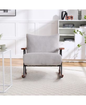 Streamdale Modern Accent Chair Arm Chair Living Room Rocking Chair Metal Frame