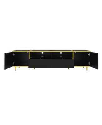 70.9" LED TV Stand - 2 Shelves Drawers & Cabinets