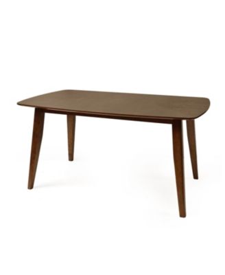 5-Pc Mid-Century Walnut Dining Set with Chairs