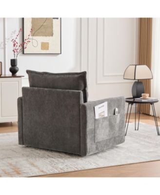 Swivel Barrel Accent Chair - Mid Century Modern