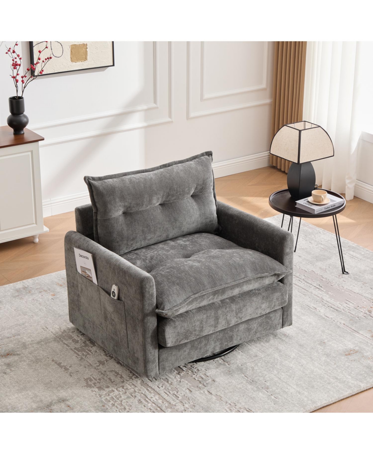 Streamdale Furniture Swivel Barrel Accent Chair