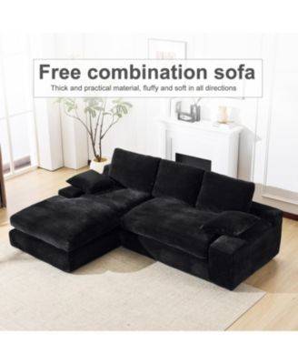 99" Modular Sectional Sofa Set, Modern Minimalist Couch, Sleeper