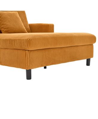 Streamdale Corduroy Oversized Recliner Sofa w/ USB, LED, Cup Holder