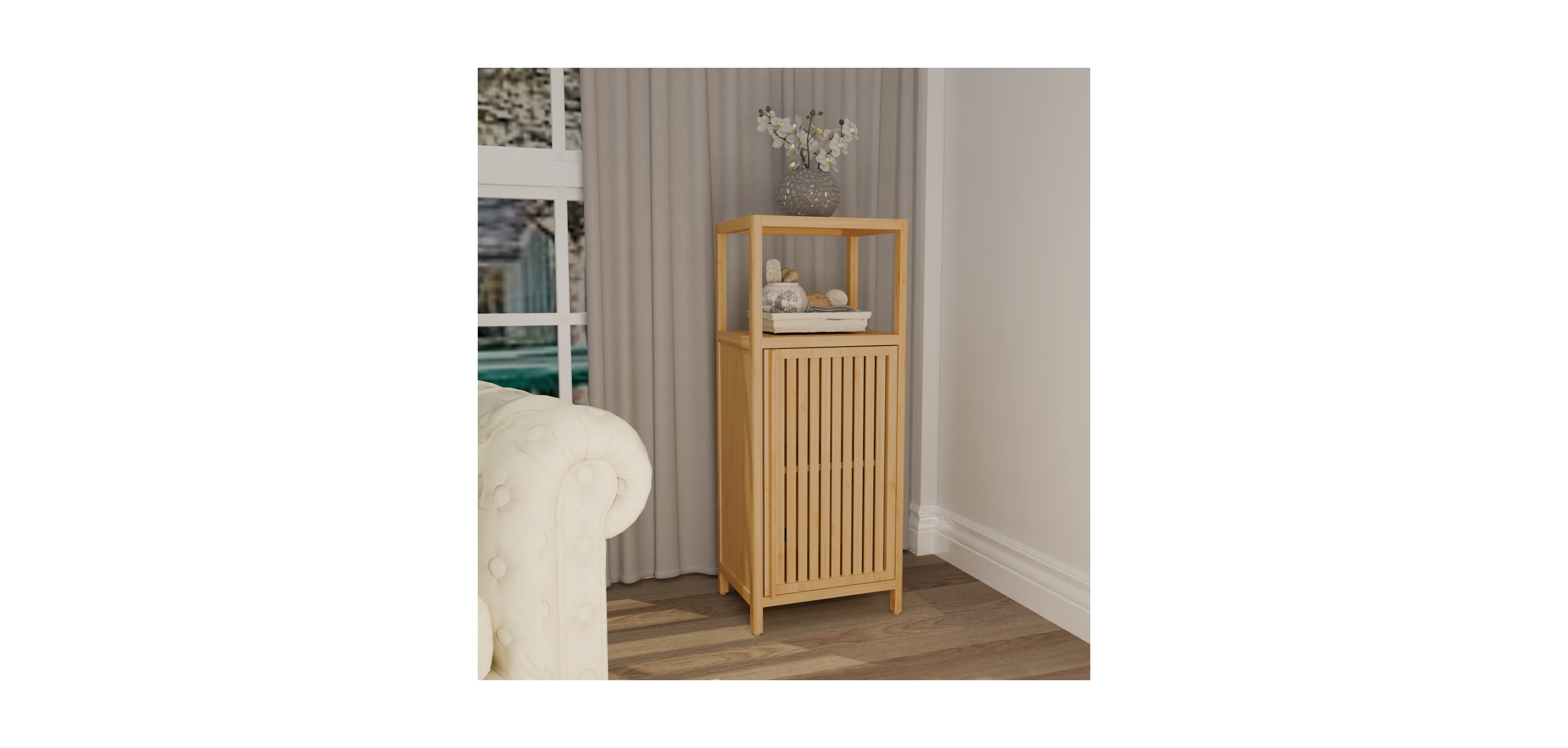 Streamdale Furniture Streamdale 41 inch multi-scene use large capacity single door locker with one shelf
