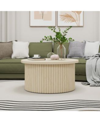 Modern Round Coffee Table Accent Table