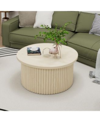 Modern Round Coffee Table Accent Table