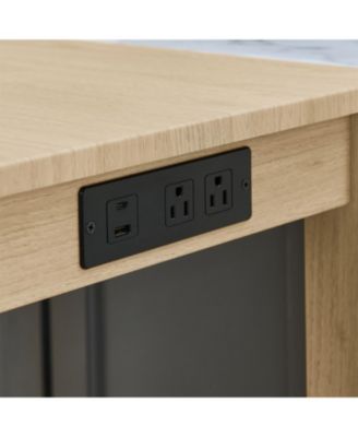 59" Bar Table Set w/ Power Outlet & 3 Stools