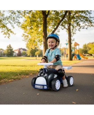 Kids Foot to Floor Ride On Car with Music Steering Wheel and Under Seat Storage