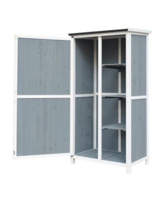 54" Storage Shed w/ Sloped Roof & 5 Compartments