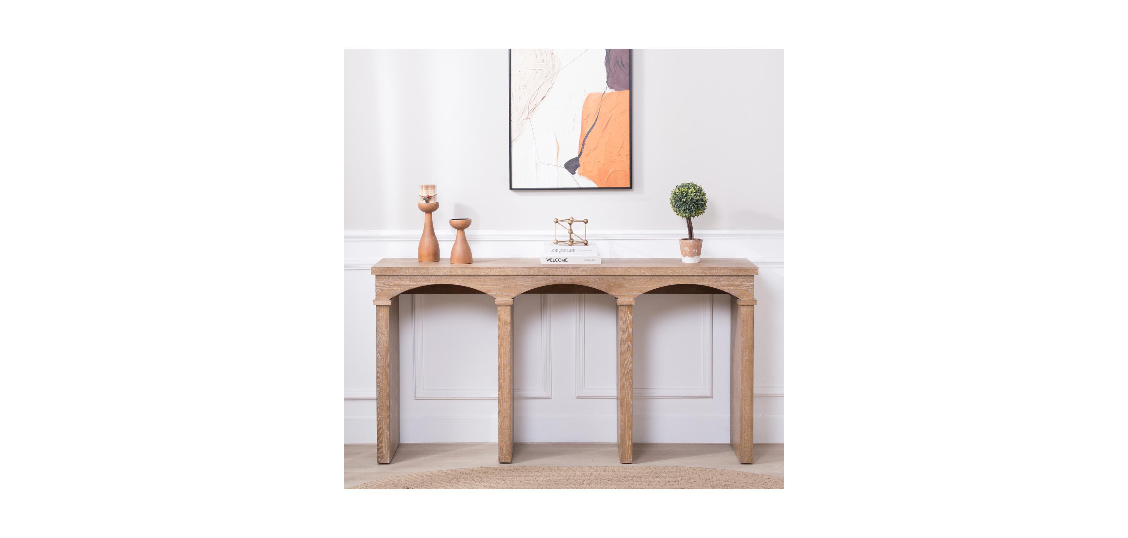 Streamdale Furniture Rustic Archway Console Table