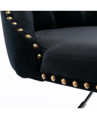 Streamdale Velvet Swivel Barstools, Adjustable Height, Chrome Base  Set of 2