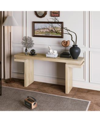  66" Wide Wood Console Table - Distressed Oak