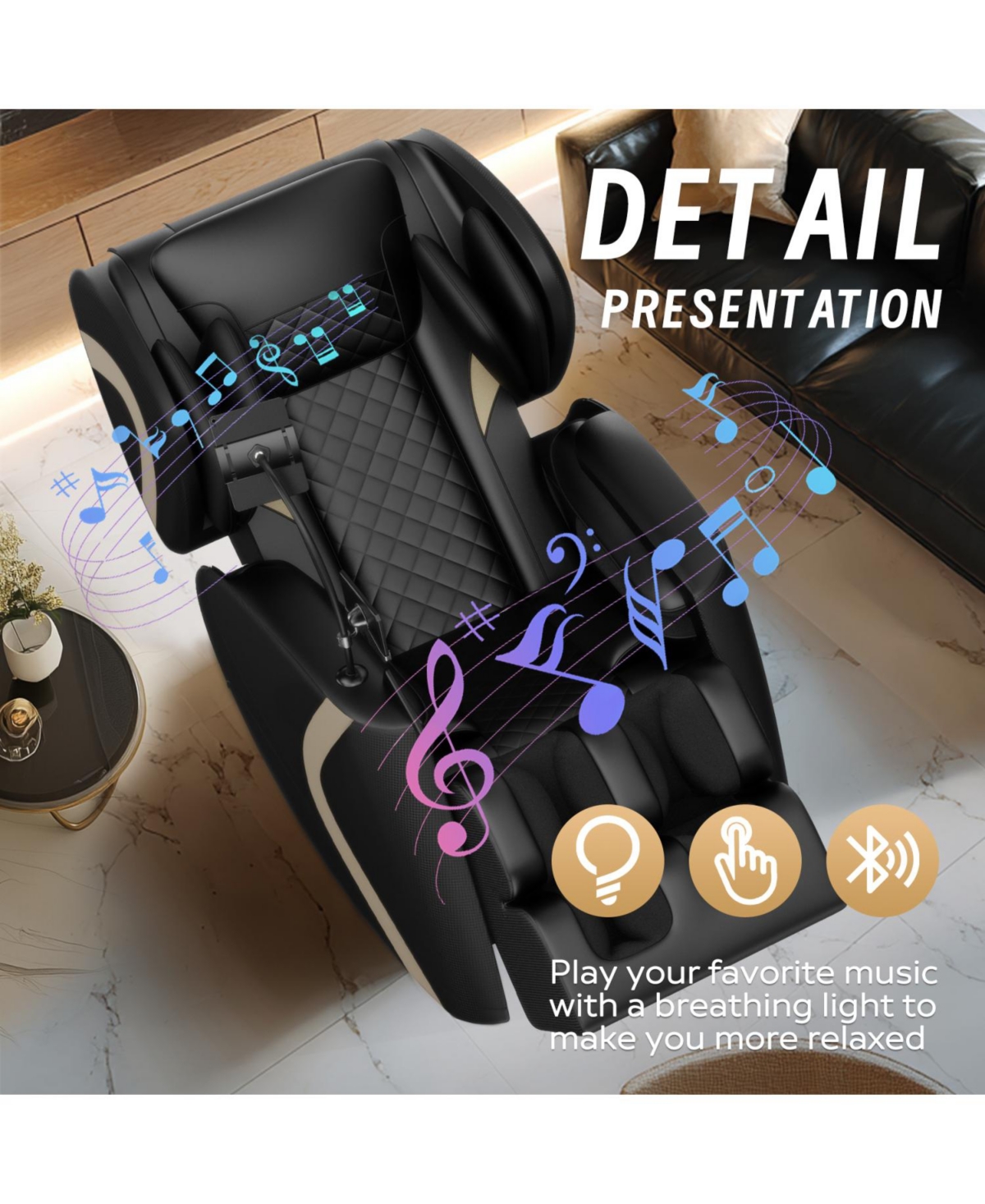 Streamdale Furniture Massage Chair Recliner with Zero Gravity with Full Body Air Pressure