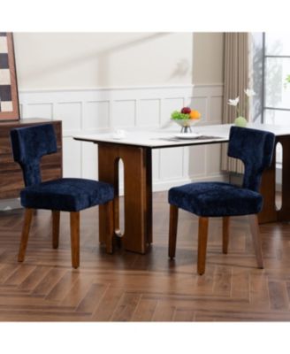 Streamdale Mid Century Modern Blue Dining Chairs (Set of 2 )