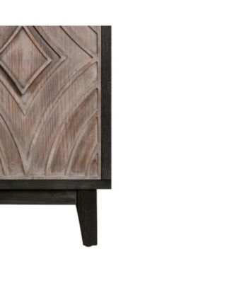 Streamdale 60" Mid-Century Sideboard with Diamond Doors