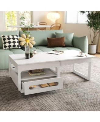 3-in-1 Deformed Coffee Table with Storage