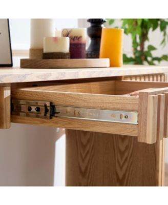 Modern Console Table with Drawer - NATURE