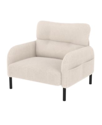 Corduroy Wide Seat Chair - Living Room/Bedroom