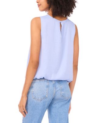 Women's Bubble Hem Crewneck Blouse