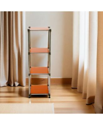 Streamdale Korean 4-Tier Stainless Steel Shelving Unit (49"H x 14.9"W)