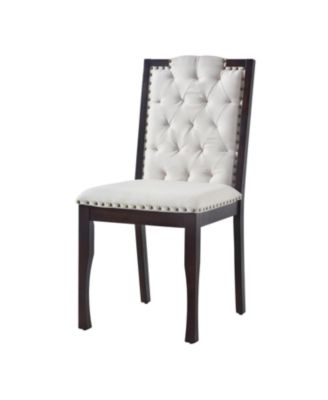 6-Piece Dining Table Set- 60" Table, 4 Tufted Chairs & Bench (Black)