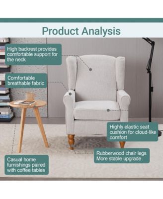 Streamdale Vintage  Armchair & Wood Coffee Table Set