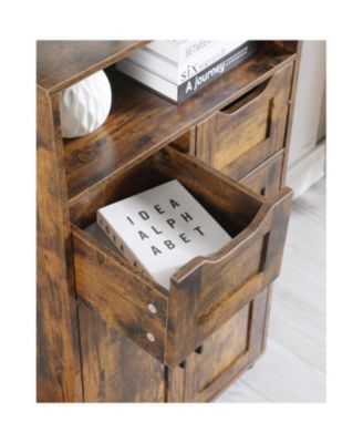  Tall Storage Cabinet with Drawers & Adjustable Shelf