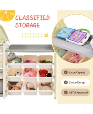 Toy Storage Organizer with 14 Bins for Kids