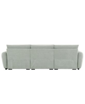 110" Modular Sectional Sofa with Ottoman